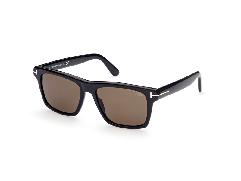 Tom Ford FT0906 Solbrille (Form: Firkantet - Farve: Sort)