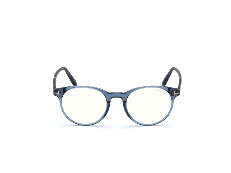 Tom Ford FT5695-B Brillestel (Form: Rund - Farve: Blå)