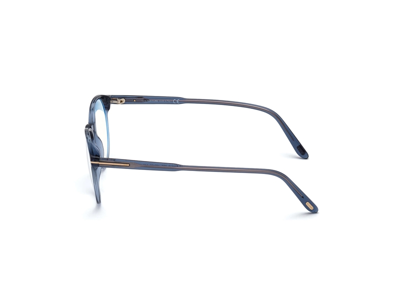 Tom Ford FT5695-B Brillestel (Form: Rund - Farve: Blå)