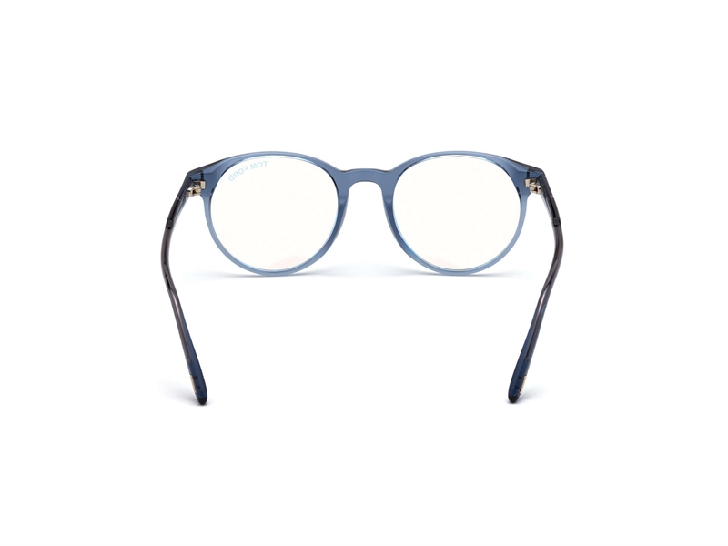 Tom Ford FT5695-B Brillestel (Form: Rund - Farve: Blå)