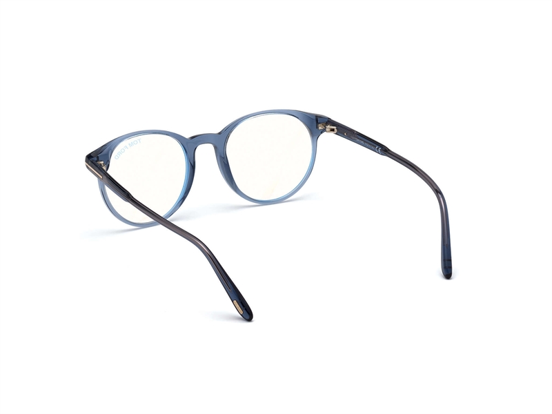 Tom Ford FT5695-B Brillestel (Form: Rund - Farve: Blå)