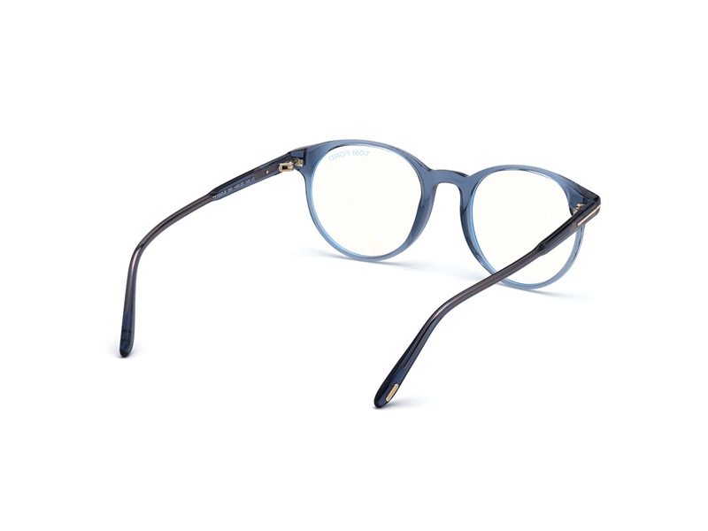 Tom Ford FT5695-B Brillestel (Form: Rund - Farve: Blå)