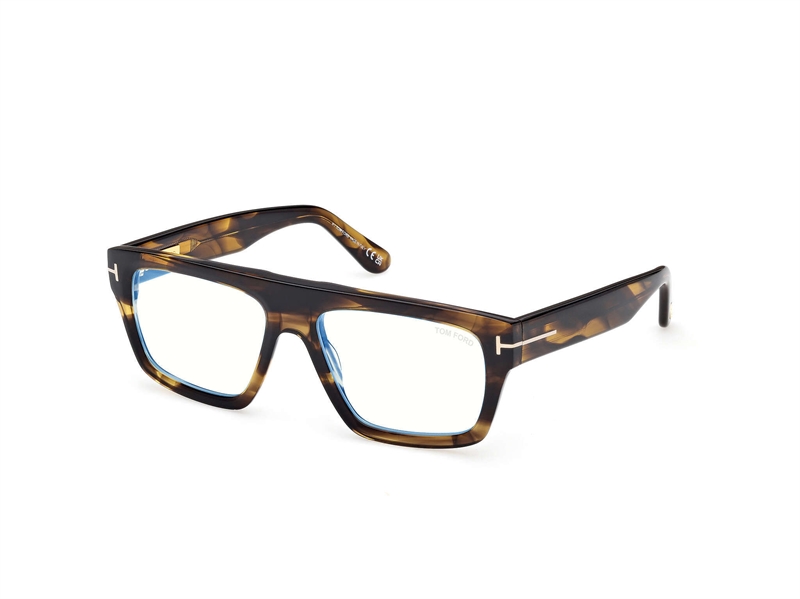 Tom Ford FT6084-B Brillestel (Form: Firkantet - Farve: Havana)