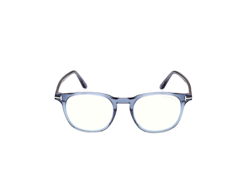 Tom Ford FT5832-B Brillestel (Form: Rund - Farve: Blå)