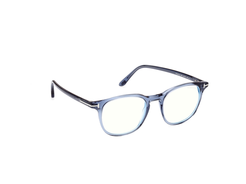 Tom Ford FT5832-B Brillestel (Form: Rund - Farve: Blå)