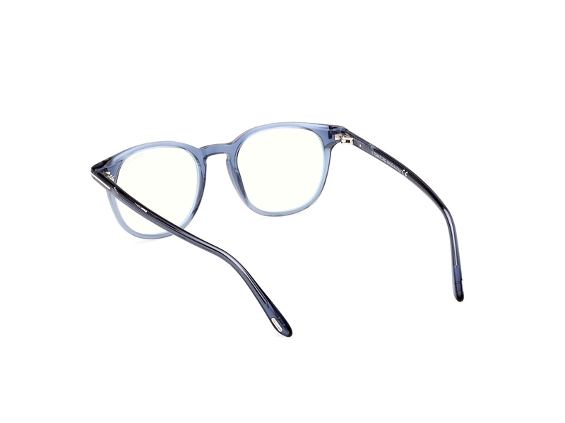 Tom Ford FT5832-B Brillestel (Form: Rund - Farve: Blå)