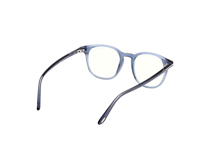 Tom Ford FT5832-B Brillestel (Form: Rund - Farve: Blå)