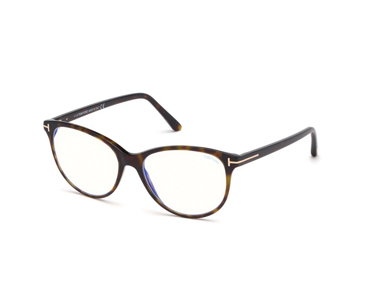 Tom Ford FT5544-B Brillestel (Form: Cat Eye - Farve: Havana)