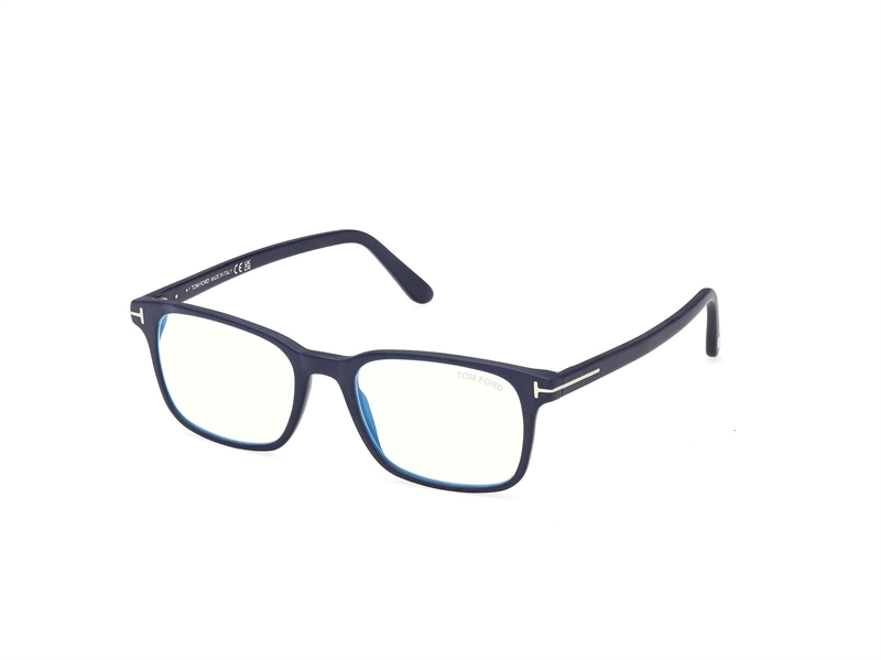 Tom Ford FT5831-B Brillestel (Form: Firkantet - Farve: Blå)