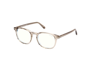 Tom Ford FT5819-B Brillestel (Form: Rund - Farve: Brun)