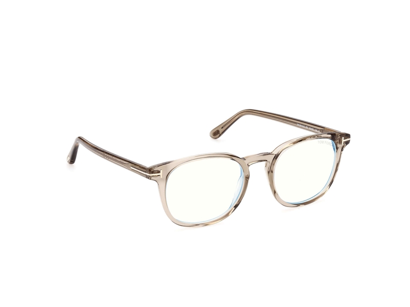 Tom Ford FT5819-B Brillestel (Form: Rund - Farve: Brun)