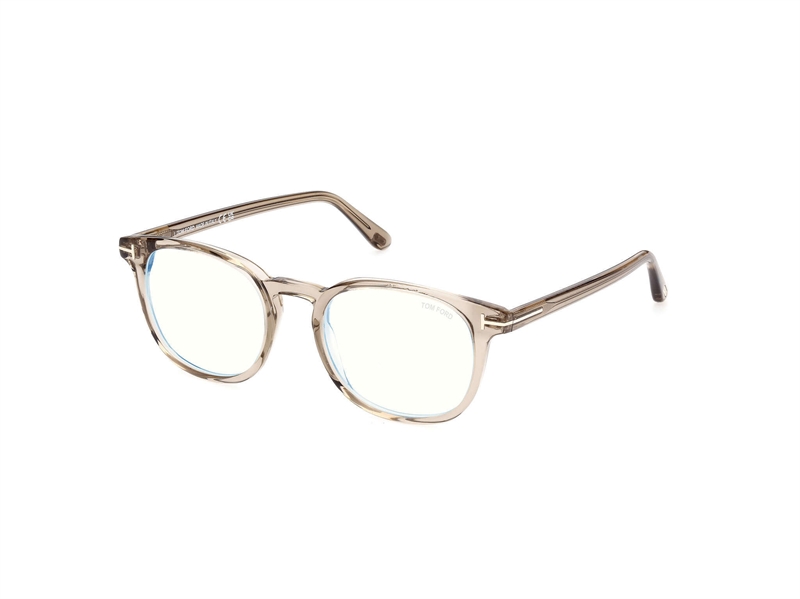 Tom Ford FT5819-B Brillestel (Form: Rund - Farve: Brun)