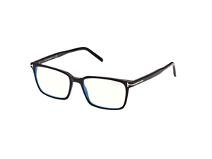 Tom Ford FT5802-B Brillestel (Form: Firkantet - Farve: Sort)