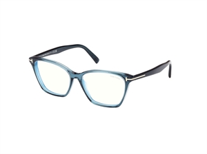 Tom Ford FT5949-B Brillestel (Form: Cat Eye - Farve: Blå)