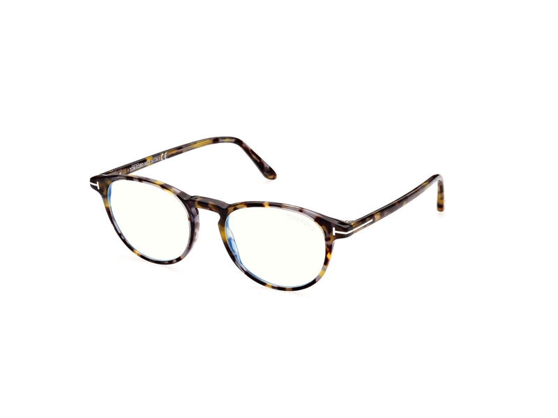 Tom Ford FT5803-B Brillestel (Form: Rund - Farve: Havana)