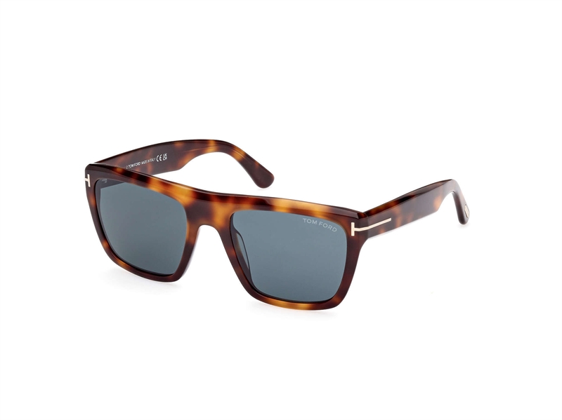 Tom Ford FT1077 Solbrille (Form: Firkantet - Farve: Brun)