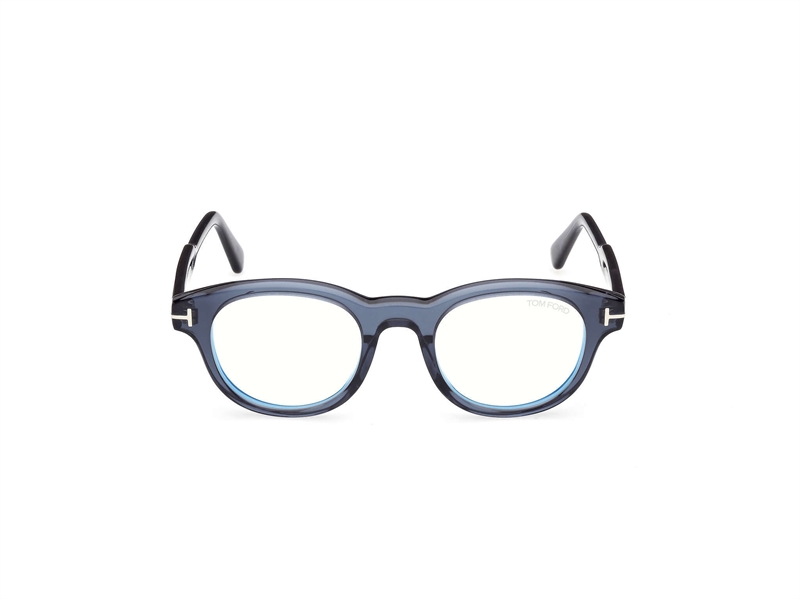 TOM FORD FT6121-B Brillestel (Form: Rund - Farve: Blå)