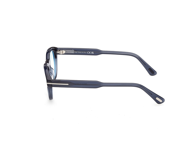 TOM FORD FT6121-B Brillestel (Form: Rund - Farve: Blå)