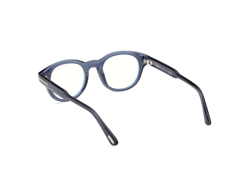 TOM FORD FT6121-B Brillestel (Form: Rund - Farve: Blå)