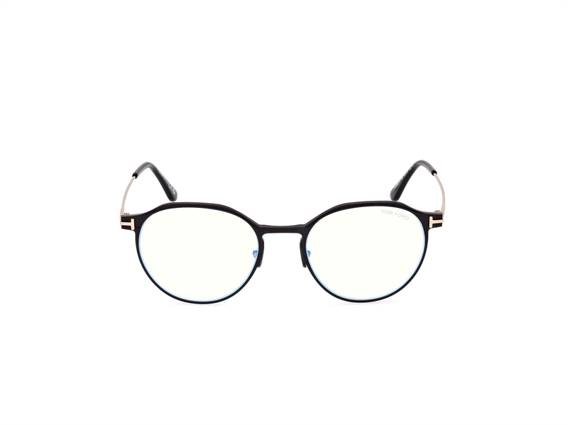Tom Ford FT5866-B Brillestel (Form: Rund - Farve: Sort)