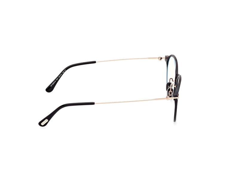 Tom Ford FT5866-B Brillestel (Form: Rund - Farve: Sort)