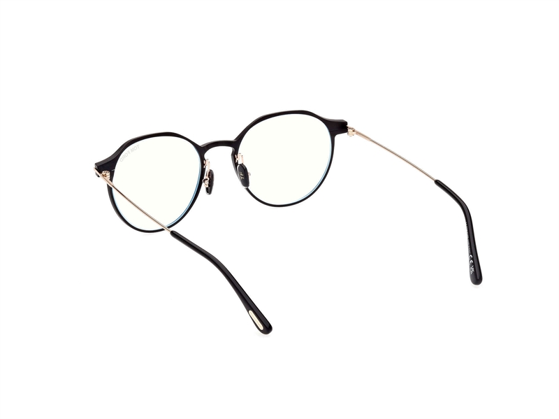 Tom Ford FT5866-B Brillestel (Form: Rund - Farve: Sort)
