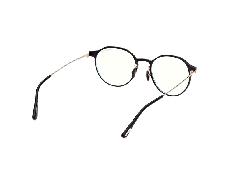 Tom Ford FT5866-B Brillestel (Form: Rund - Farve: Sort)