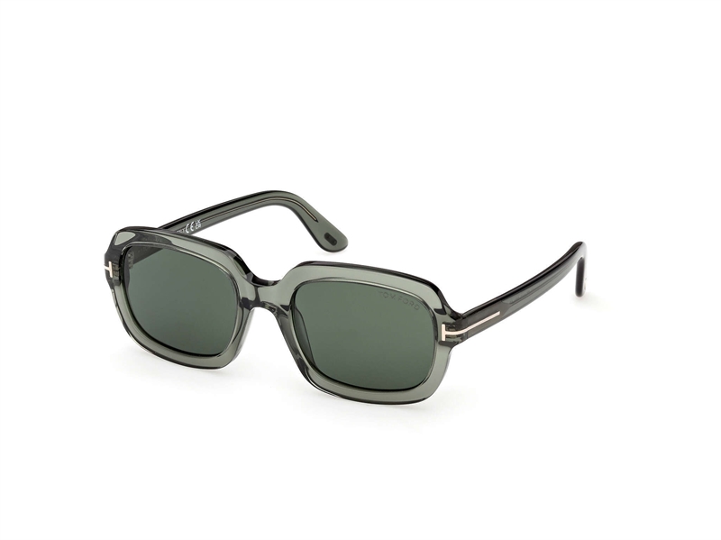 TOM FORD FT1342 Solbrille (Form: Firkantet - Farve: Grøn)