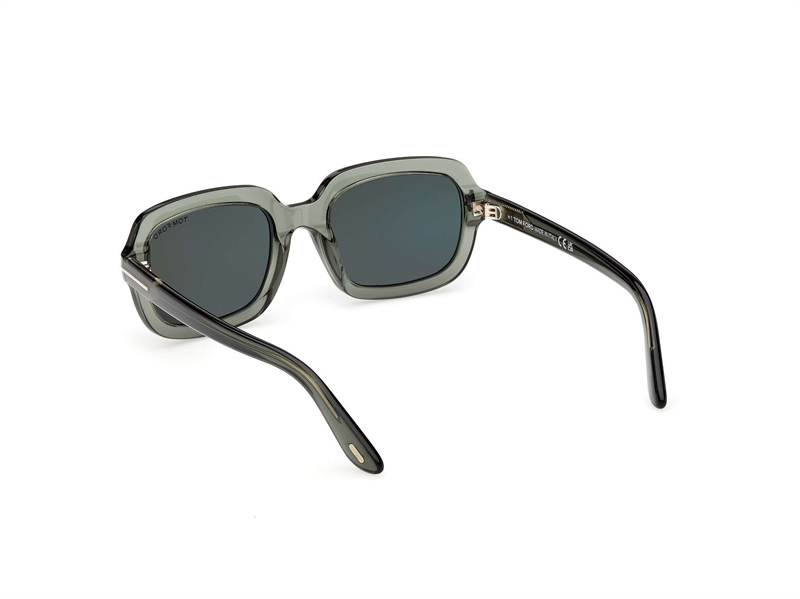 TOM FORD FT1342 Solbrille (Form: Firkantet - Farve: Grøn)