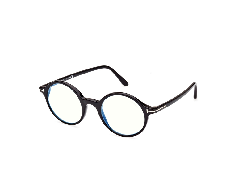 Tom Ford FT5834-B Brillestel (Form: Rund - Farve: Sort)