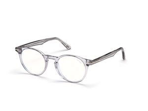 Tom Ford FT5557-B Brillestel (Form: Rund - Farve: Grå)