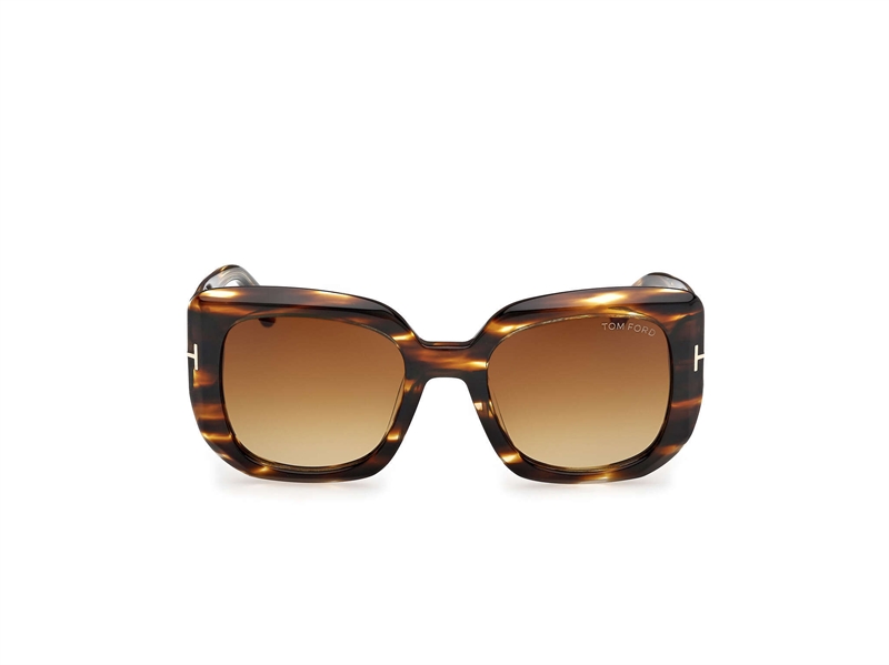 Tom Ford FT1220 Solbrille (Form: Firkantet - Farve: Havana)