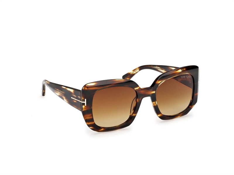 Tom Ford FT1220 Solbrille (Form: Firkantet - Farve: Havana)
