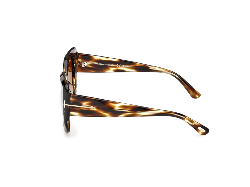 Tom Ford FT1220 Solbrille (Form: Firkantet - Farve: Havana)