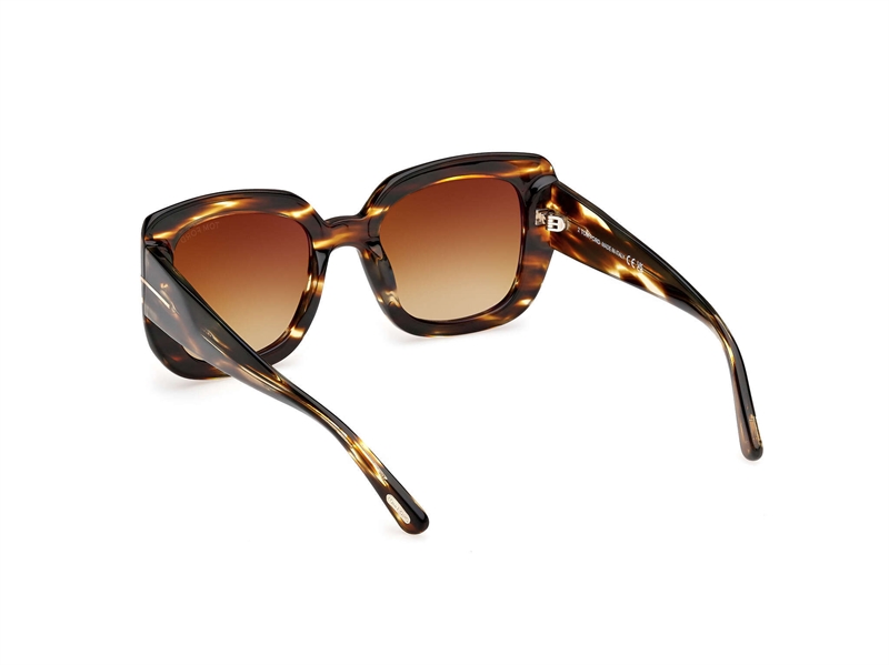 Tom Ford FT1220 Solbrille (Form: Firkantet - Farve: Havana)