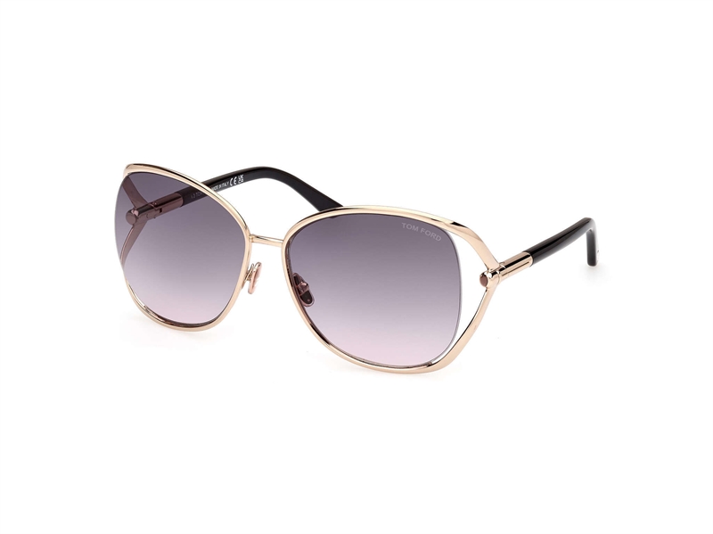 Tom Ford FT1091 Solbrille (Form: Rund - Farve: Pink)