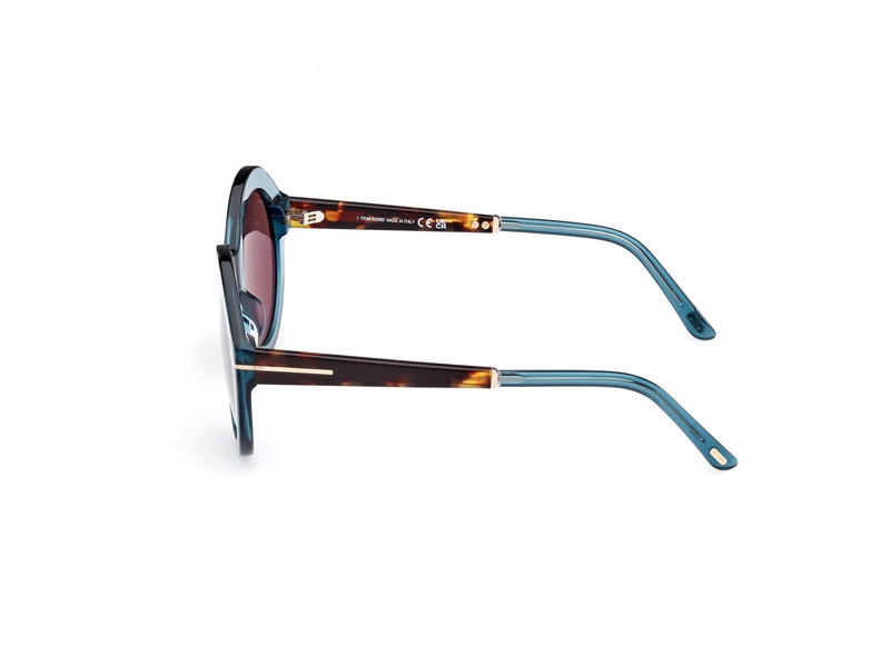 Tom Ford FT1088 Solbrille (Form: Rund - Farve: Blå)
