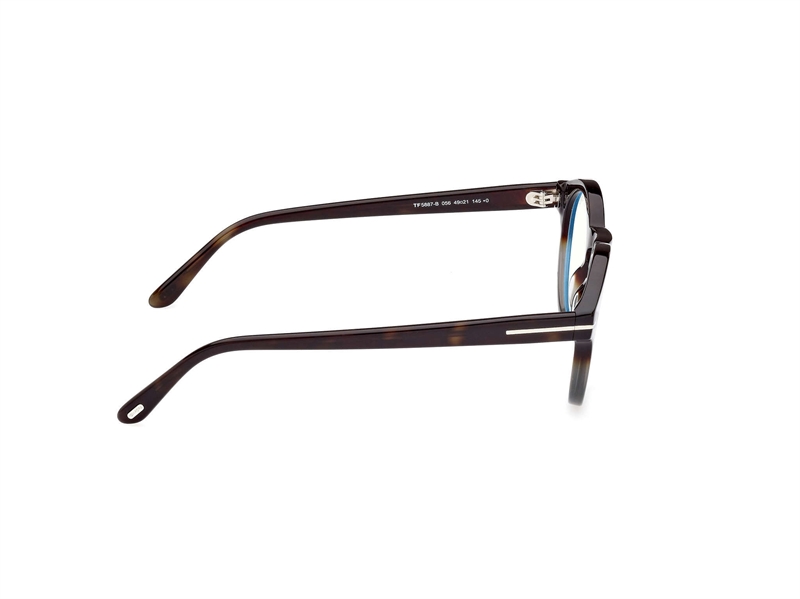 Tom Ford FT5887-B Brillestel (Form: Rund - Farve: Havana)
