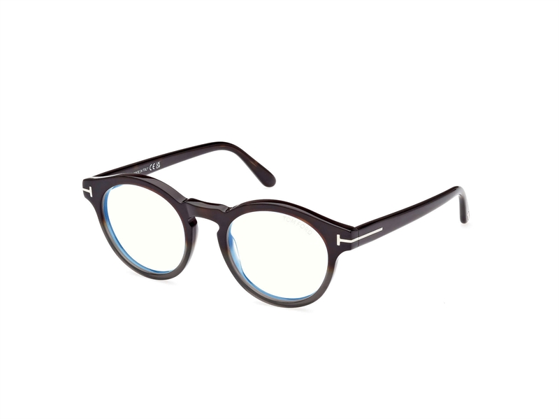 Tom Ford FT5887-B Brillestel (Form: Rund - Farve: Havana)