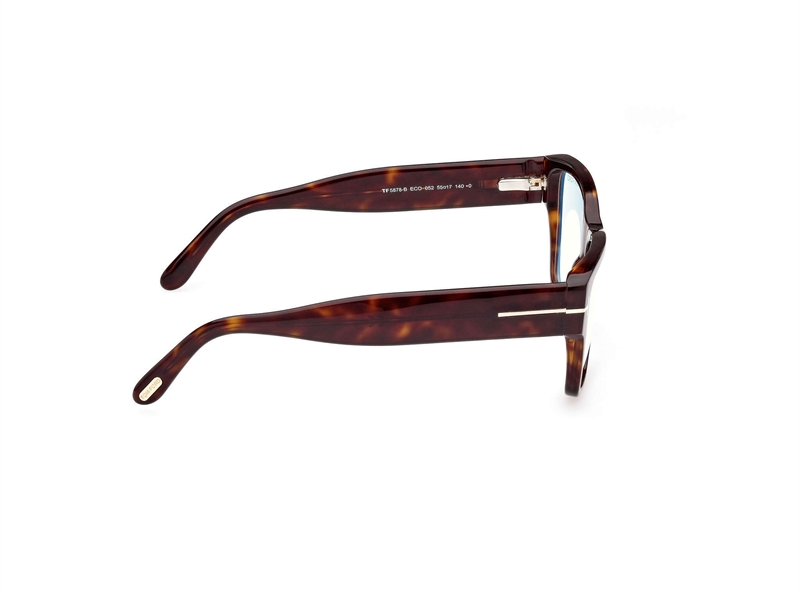 Tom Ford FT5878-B Brillestel (Form: Firkantet - Farve: Havana)