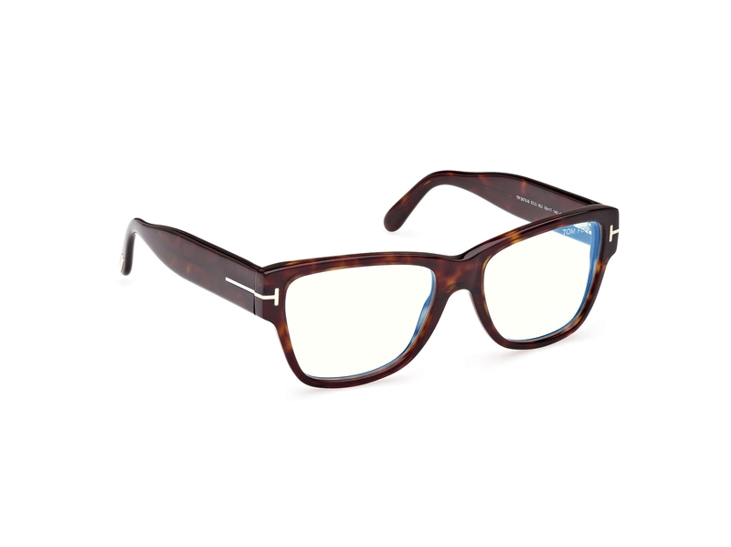 Tom Ford FT5878-B Brillestel (Form: Firkantet - Farve: Havana)