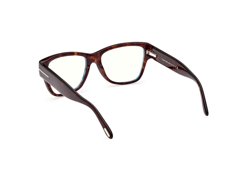Tom Ford FT5878-B Brillestel (Form: Firkantet - Farve: Havana)