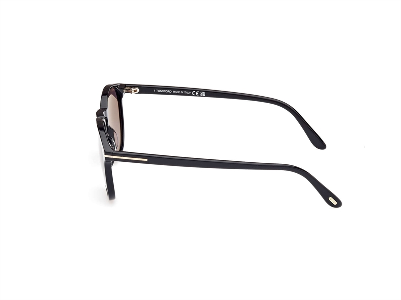 Tom Ford FT1097 Solbrille (Form: Rund - Farve: Sort)