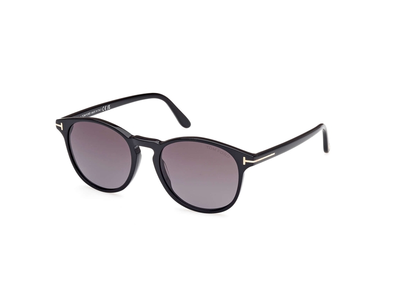 Tom Ford FT1097 Solbrille (Form: Rund - Farve: Sort)