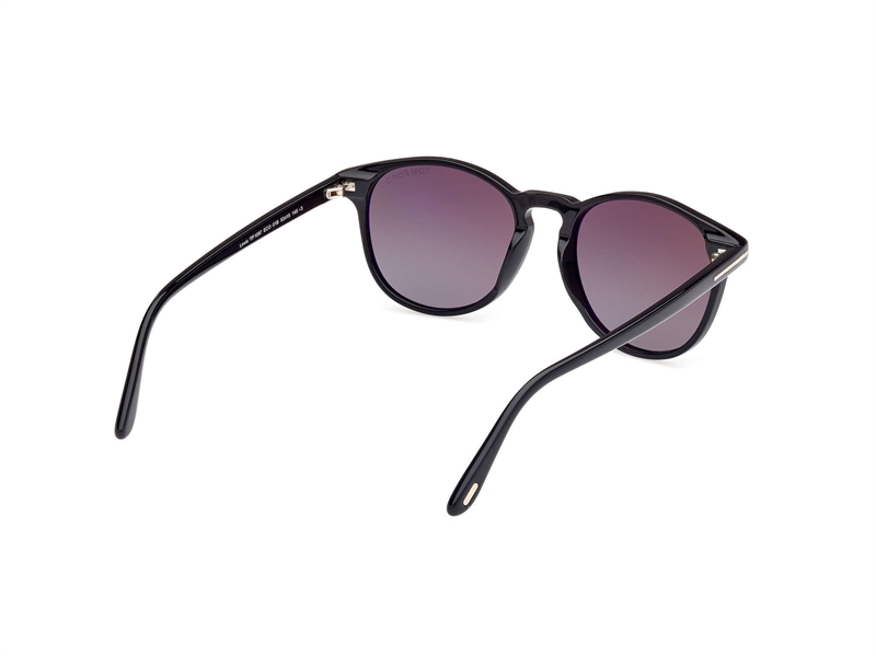 Tom Ford FT1097 Solbrille (Form: Rund - Farve: Sort)