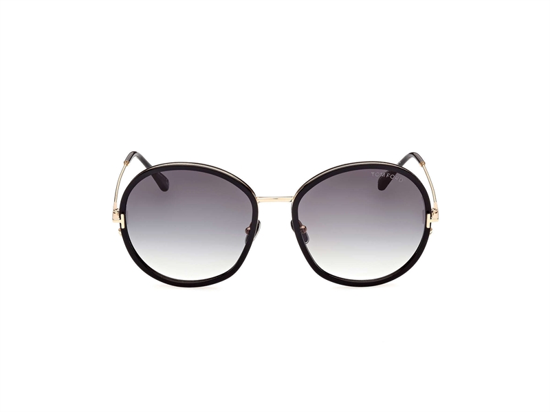 Tom Ford FT0946 Solbrille (Form: Rund - Farve: Sort)