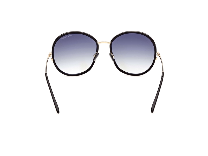 Tom Ford FT0946 Solbrille (Form: Rund - Farve: Sort)