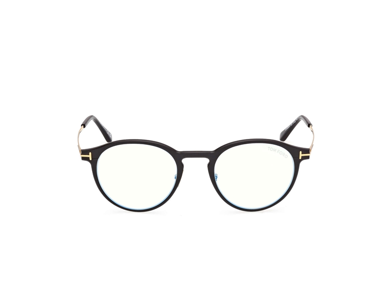 Tom Ford FT6088-B Brillestel (Form: Rund - Farve: Sort)
