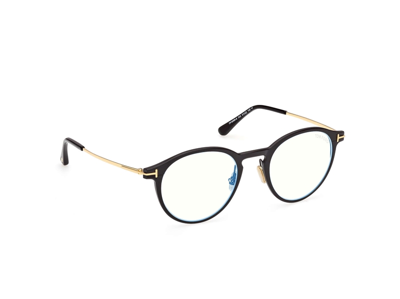 Tom Ford FT6088-B Brillestel (Form: Rund - Farve: Sort)