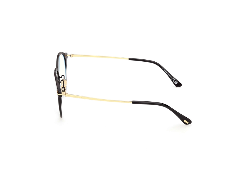Tom Ford FT6088-B Brillestel (Form: Rund - Farve: Sort)